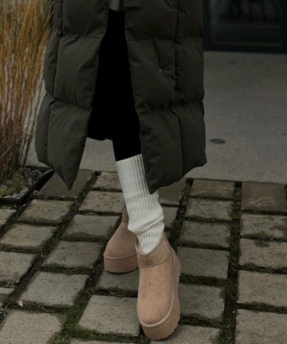 Botas de plataforma forradas Nina camel