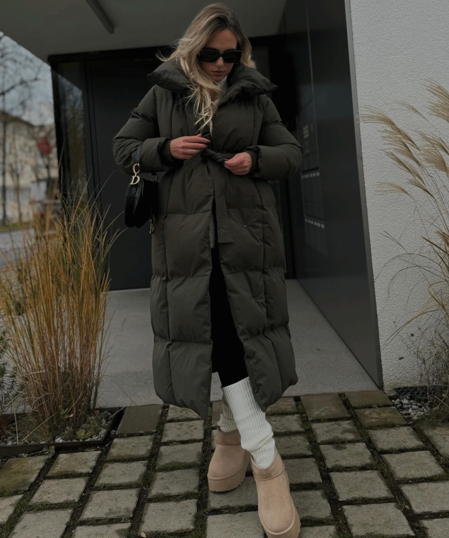 Botas de plataforma forradas Nina camel