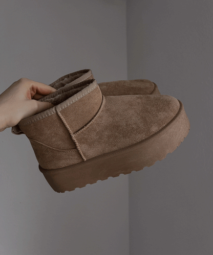 Botas de plataforma forradas Nina camel