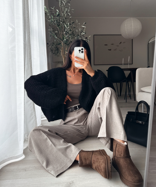 Botas altas forradas Sana, marrón