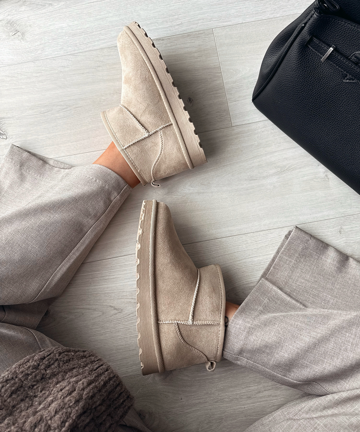 Botas forradas Sana beige