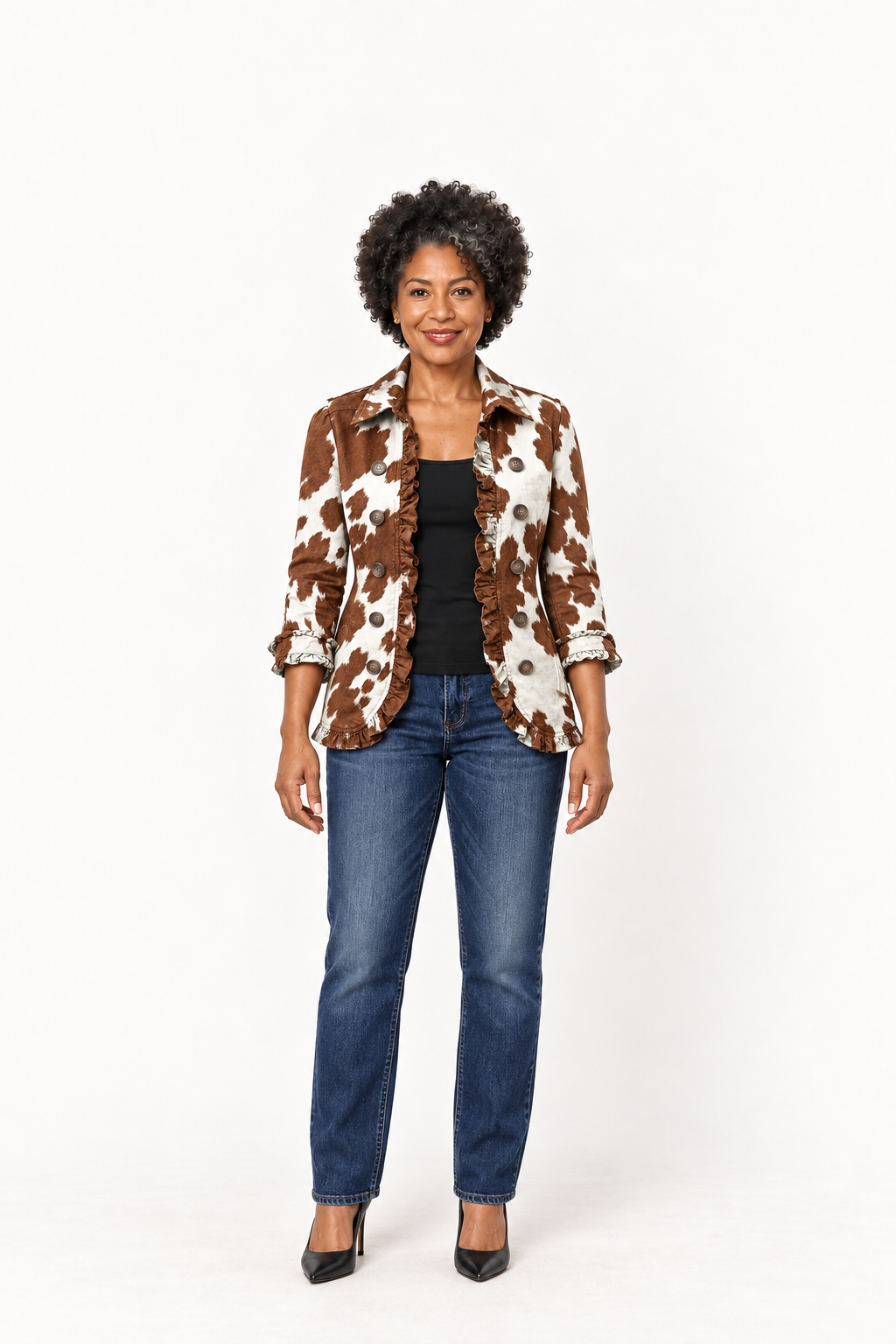 Moka | Chaqueta Cow Print