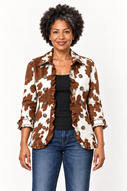 Moka | Chaqueta Cow Print