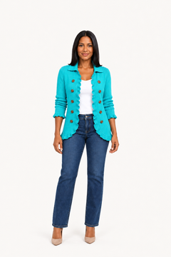 Maribel | Chaqueta Turquesa