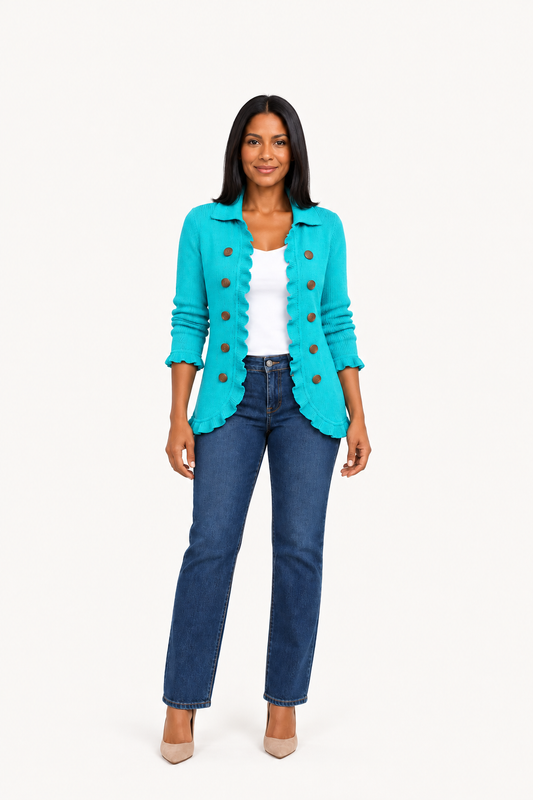 Maribel | Chaqueta Turquesa