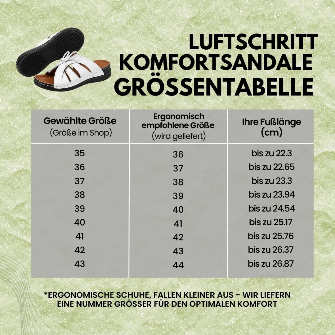 LuftSchritt Sandalia de confort — Ultraligera · Transpirable · Cómodo durante todo el día