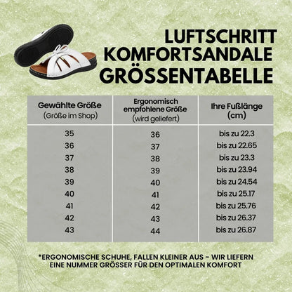 LuftSchritt Sandalia de confort — Ultraligera · Transpirable · Cómodo durante todo el día