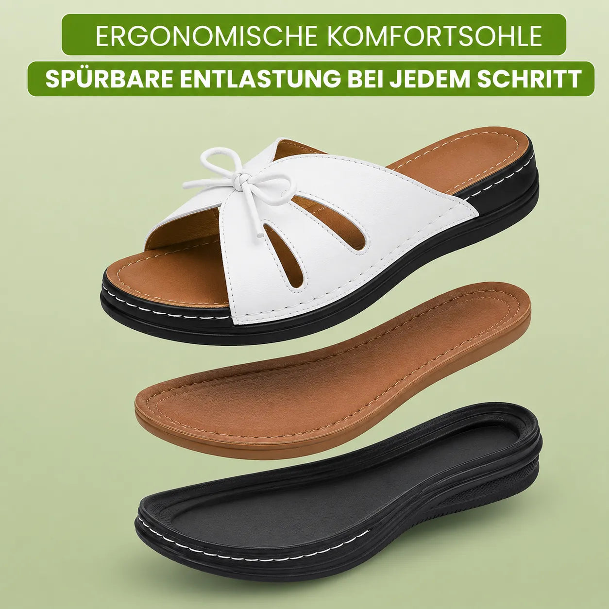 LuftSchritt Sandalia de confort — Ultraligera · Transpirable · Cómodo durante todo el día