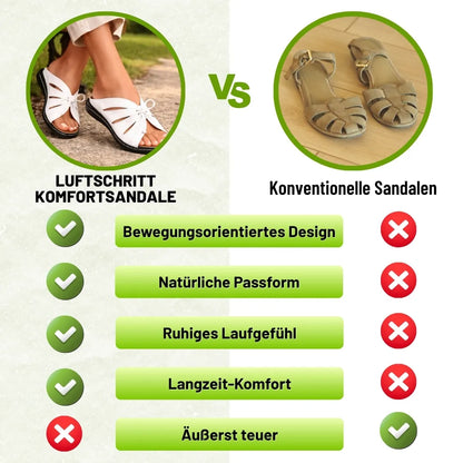 LuftSchritt Sandalia de confort — Ultraligera · Transpirable · Cómodo durante todo el día