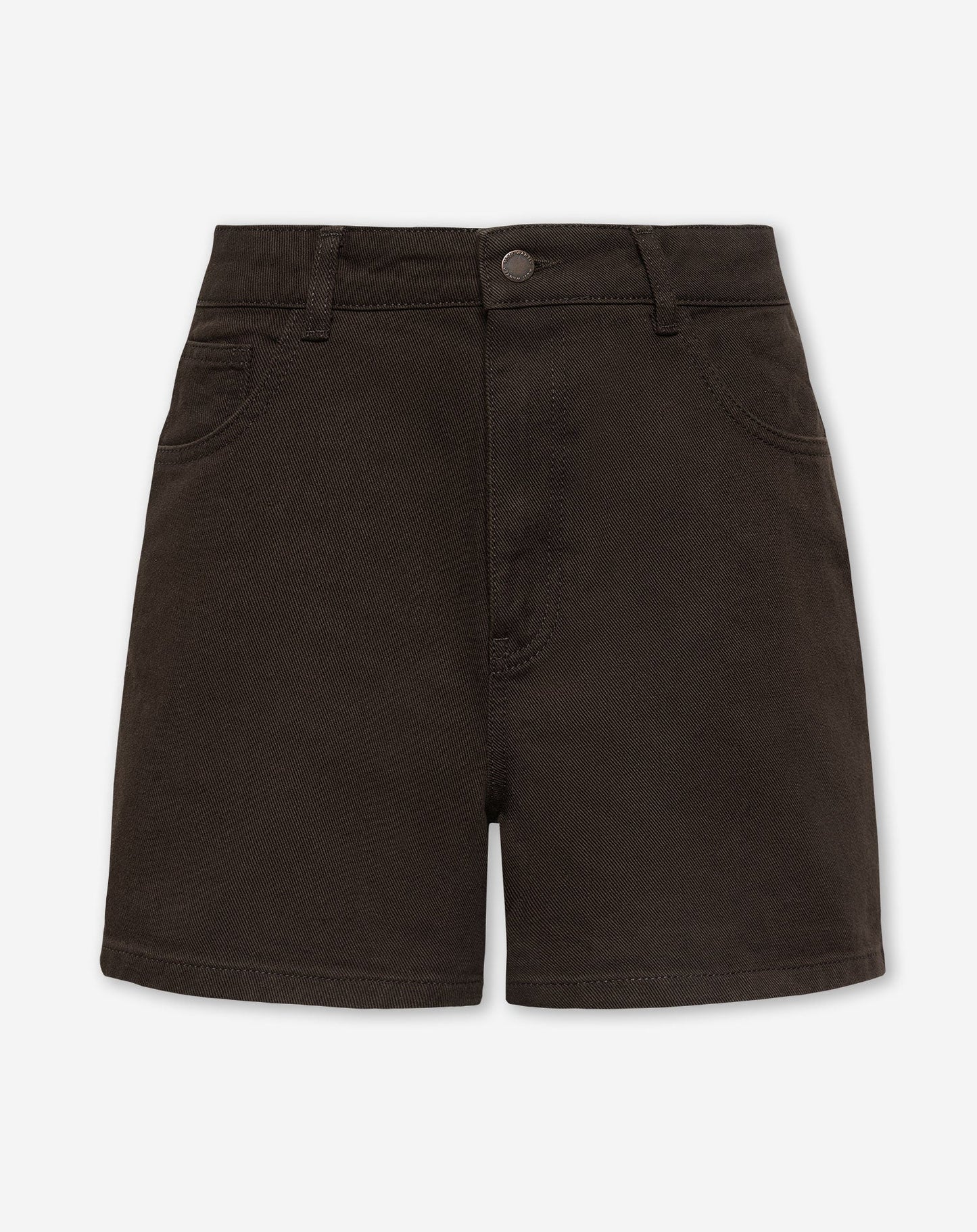 MOM DENIM SHORT MARRÓN
