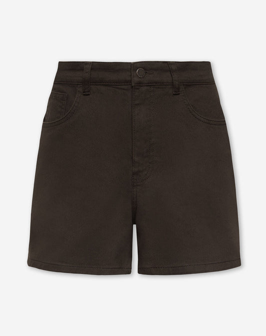 COMFORT MOM DENIM SHORT MARRÓN