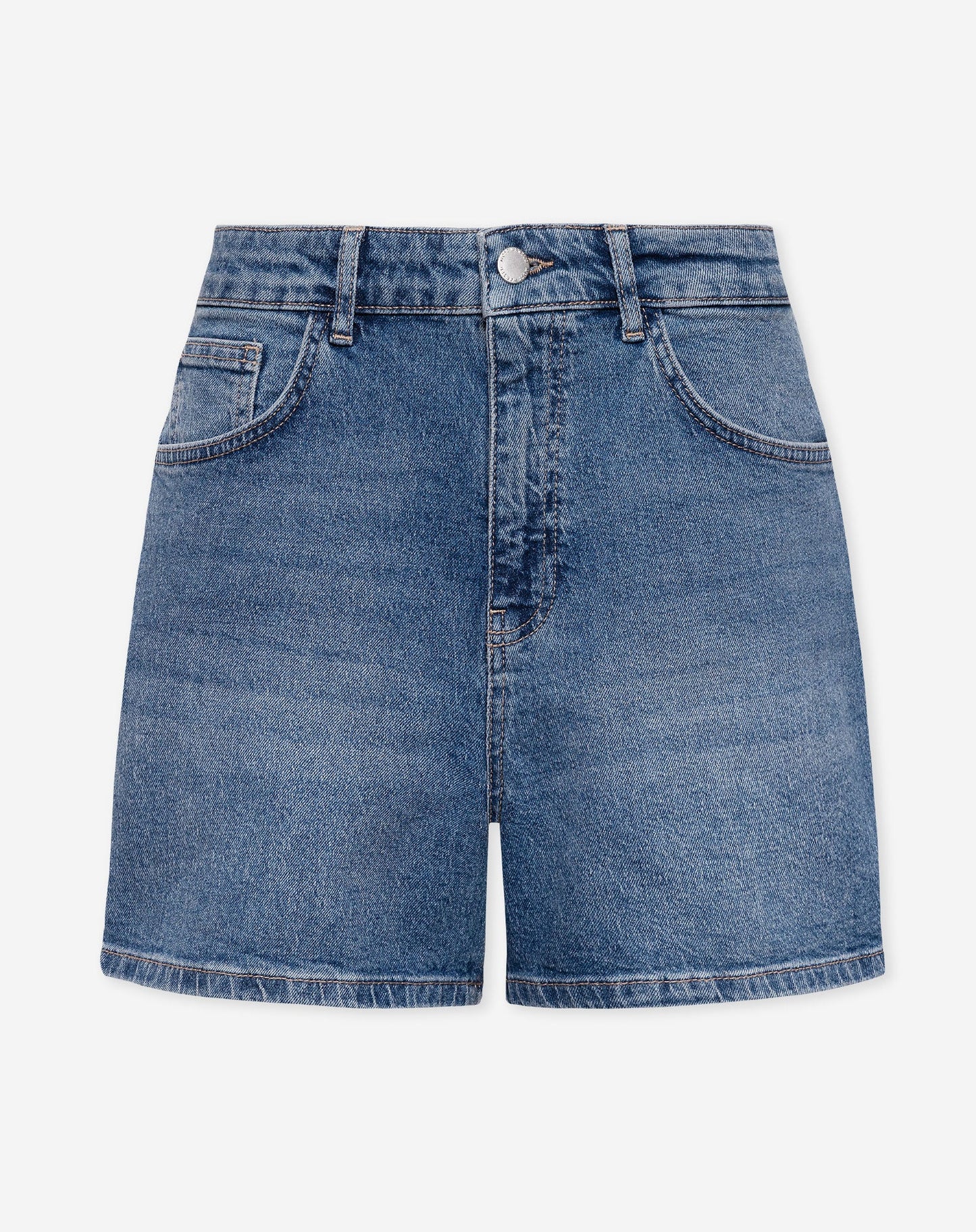 COMFORT MOM DENIM SHORT AZUL MEDIO