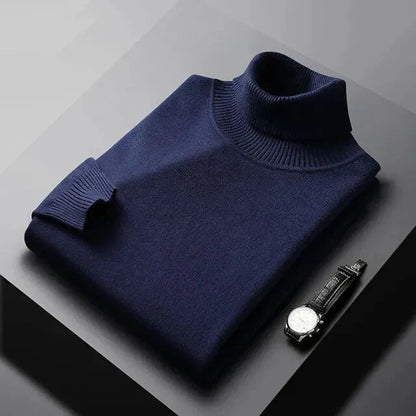 DELACROIX | Jersey de punto de cuello alto para hombre