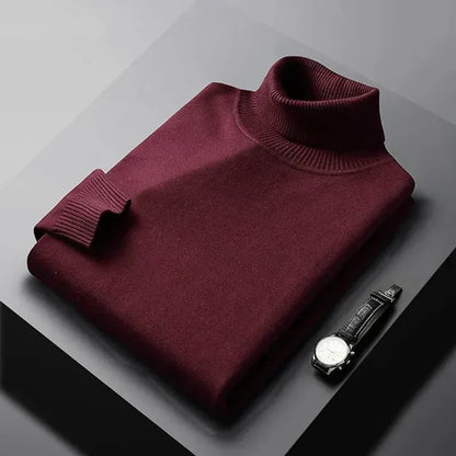 DELACROIX | Jersey de punto de cuello alto para hombre