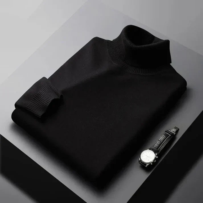DELACROIX | Jersey de punto de cuello alto para hombre