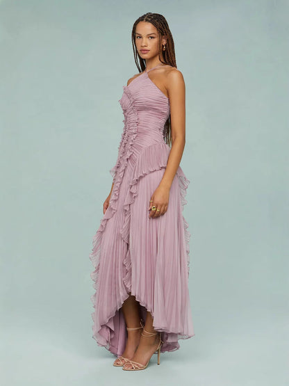 LIYANA | Vestido de volantes en espiral