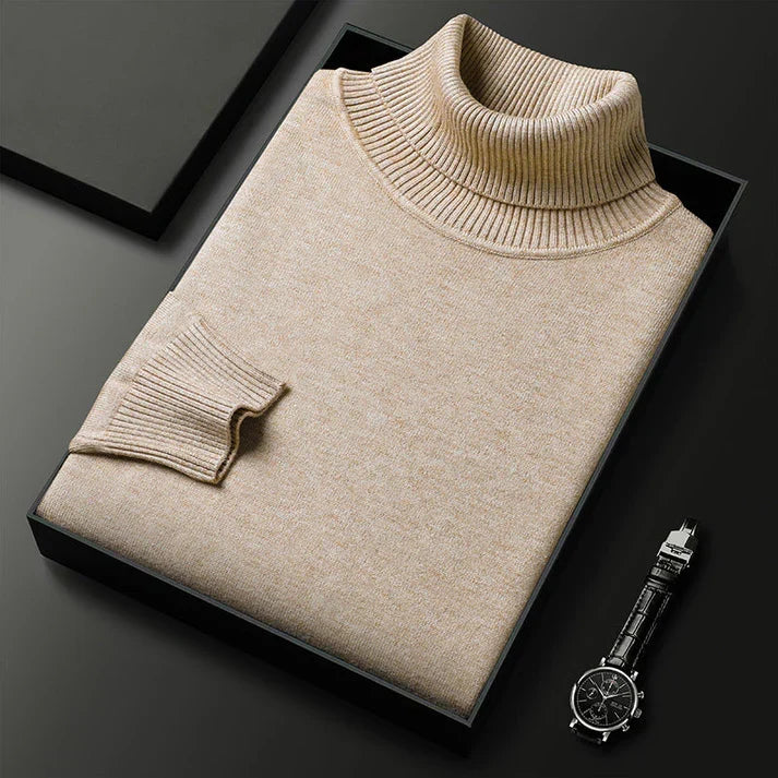 DELACROIX | Jersey de punto de cuello alto para hombre