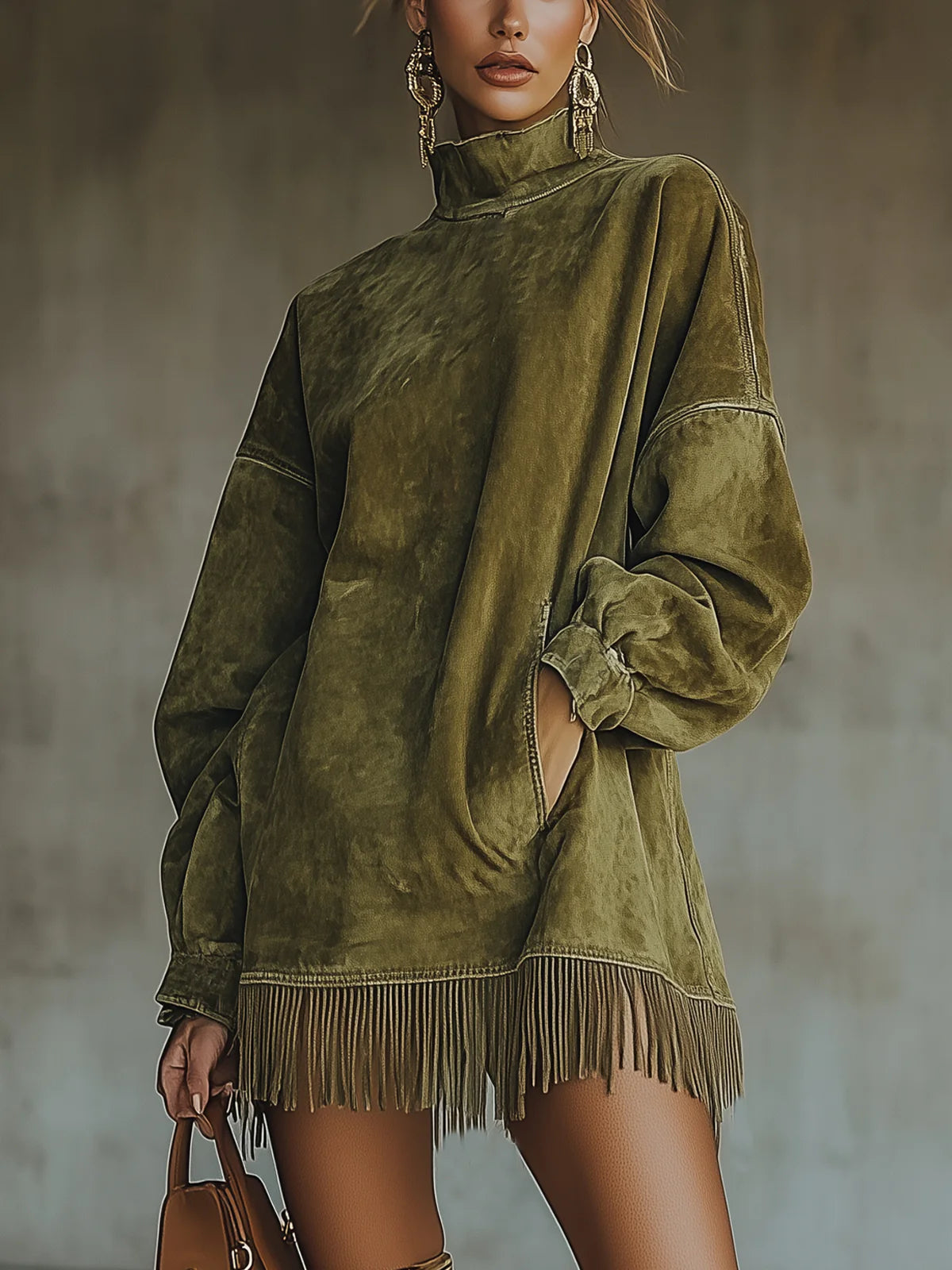 AMALIA | VESTIDO CON CUELLO ALTO