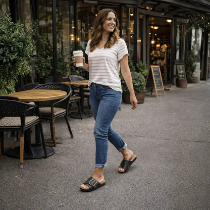 OrthoMia – Sandalias de confort unisex que alivian el dolor | Diseño ergonómico