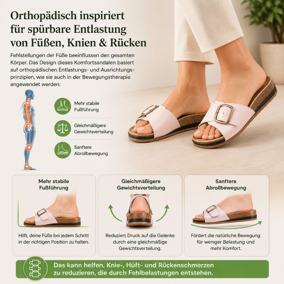 OrthoMia – Sandalias de confort unisex que alivian el dolor | Diseño ergonómico