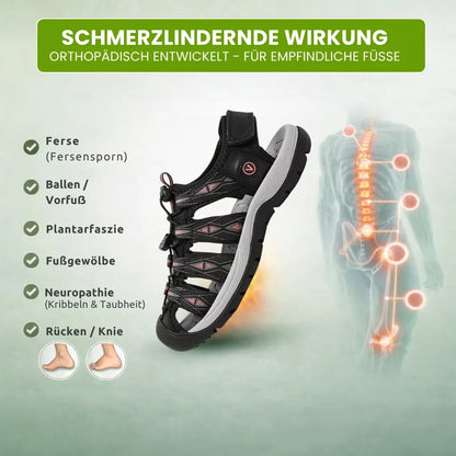 Orthotrekking - Sandalias de confort que alivian el dolor para caminar y hacer senderismo | Antideslizantes y ultraligeras