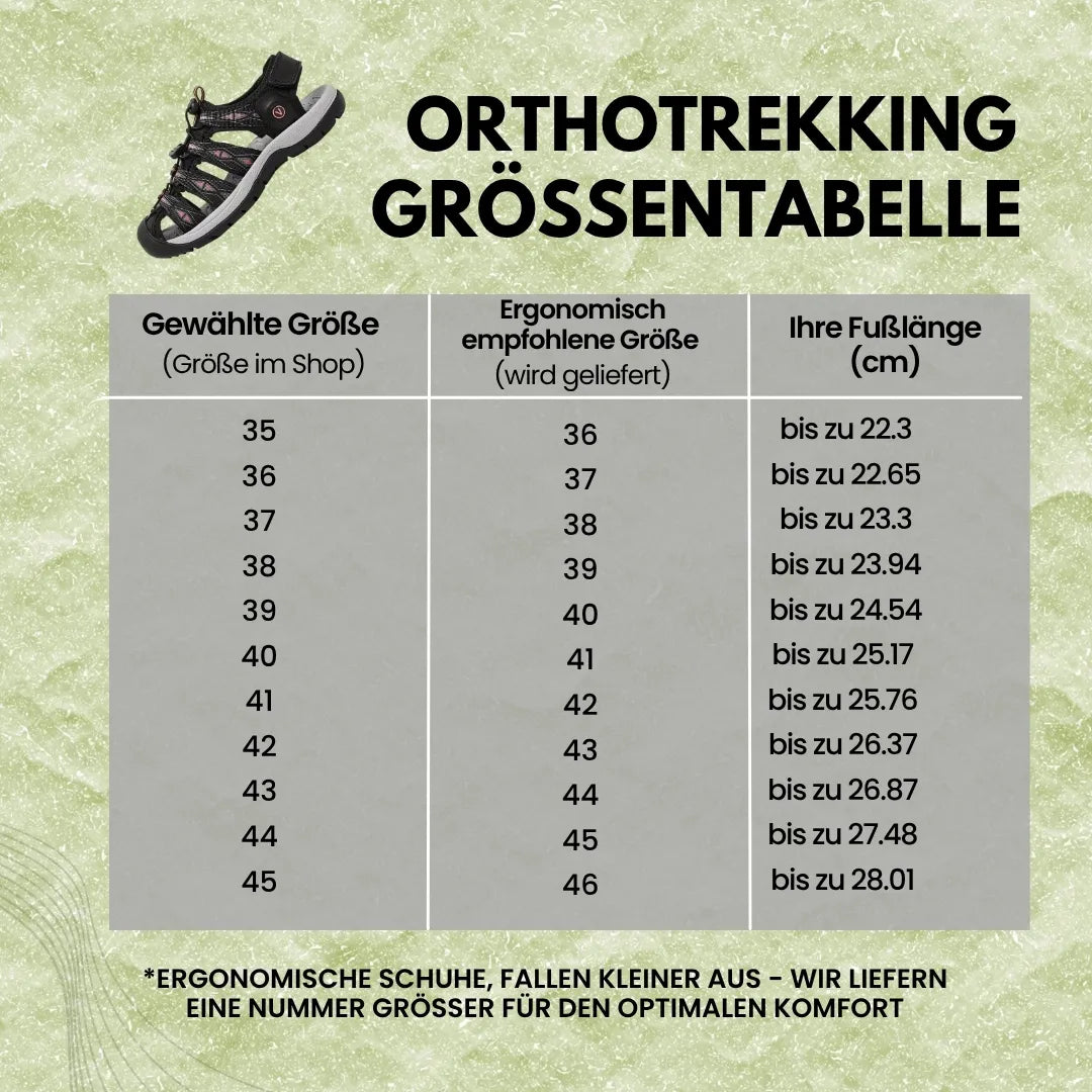 Orthotrekking - Sandalias de confort que alivian el dolor para caminar y hacer senderismo | Antideslizantes y ultraligeras