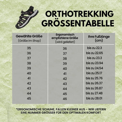 Orthotrekking - Sandalias de confort que alivian el dolor para caminar y hacer senderismo | Antideslizantes y ultraligeras