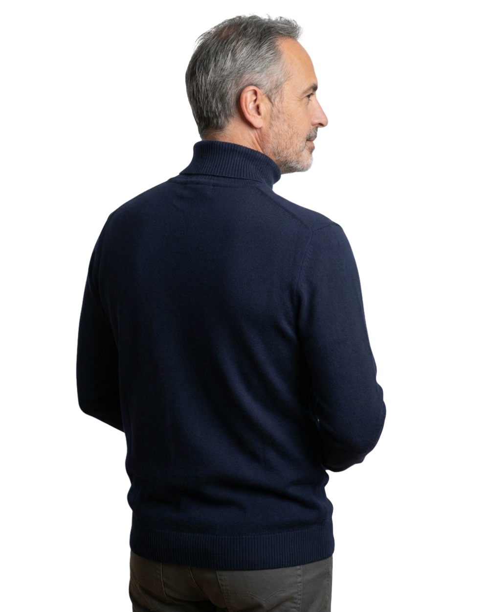 DELACROIX | Jersey de punto de cuello alto para hombre