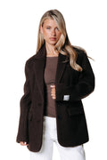 Gemma Hairy Blazer | Brown