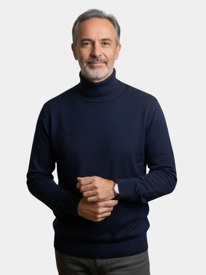 DELACROIX | Jersey de punto de cuello alto para hombre
