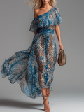 SELVAGGI | VESTIDO ESTAMPADO LEOPARDO
