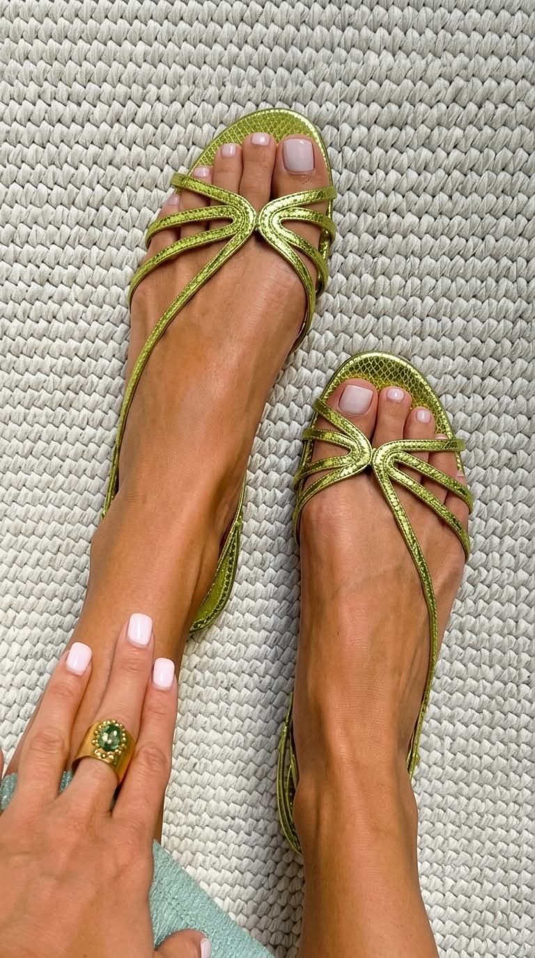 Ginevra | Sandalias de confort doradas con plantilla ergonómica