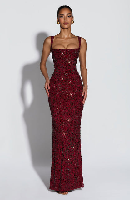 ROSALIND | Vestido maxi con escote cuadrado