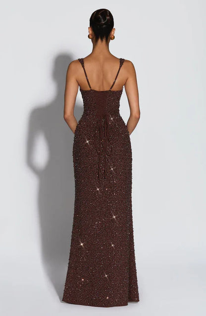 ROSALIND | Vestido maxi con escote cuadrado