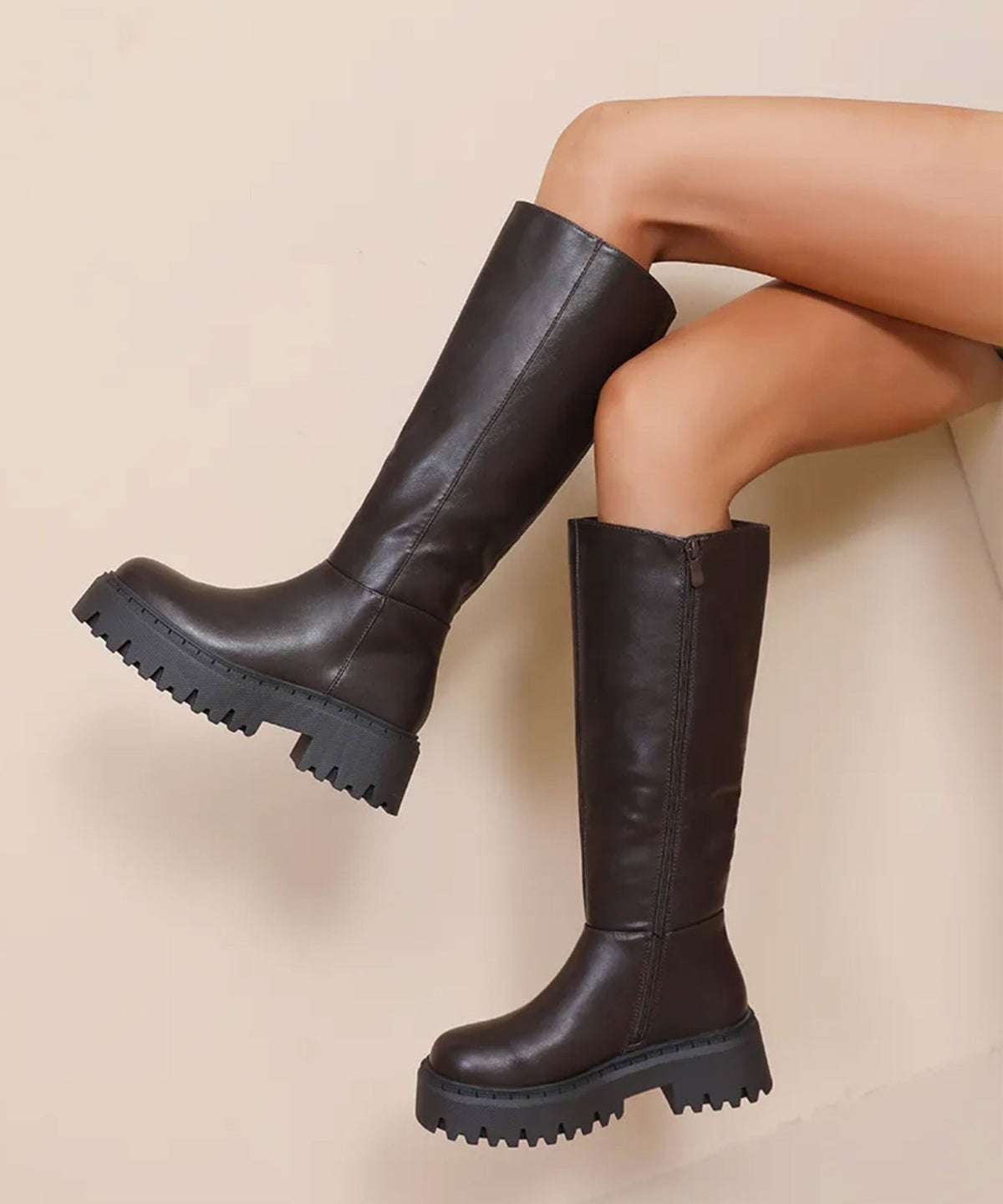 Botas chunky Elina marrón