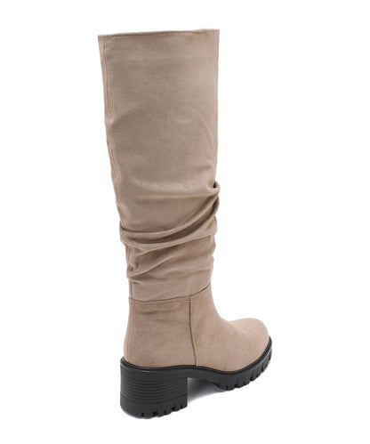 Botas de ante beige fawn