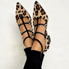 Franca | Zapatos de tacón con correa de leopardo