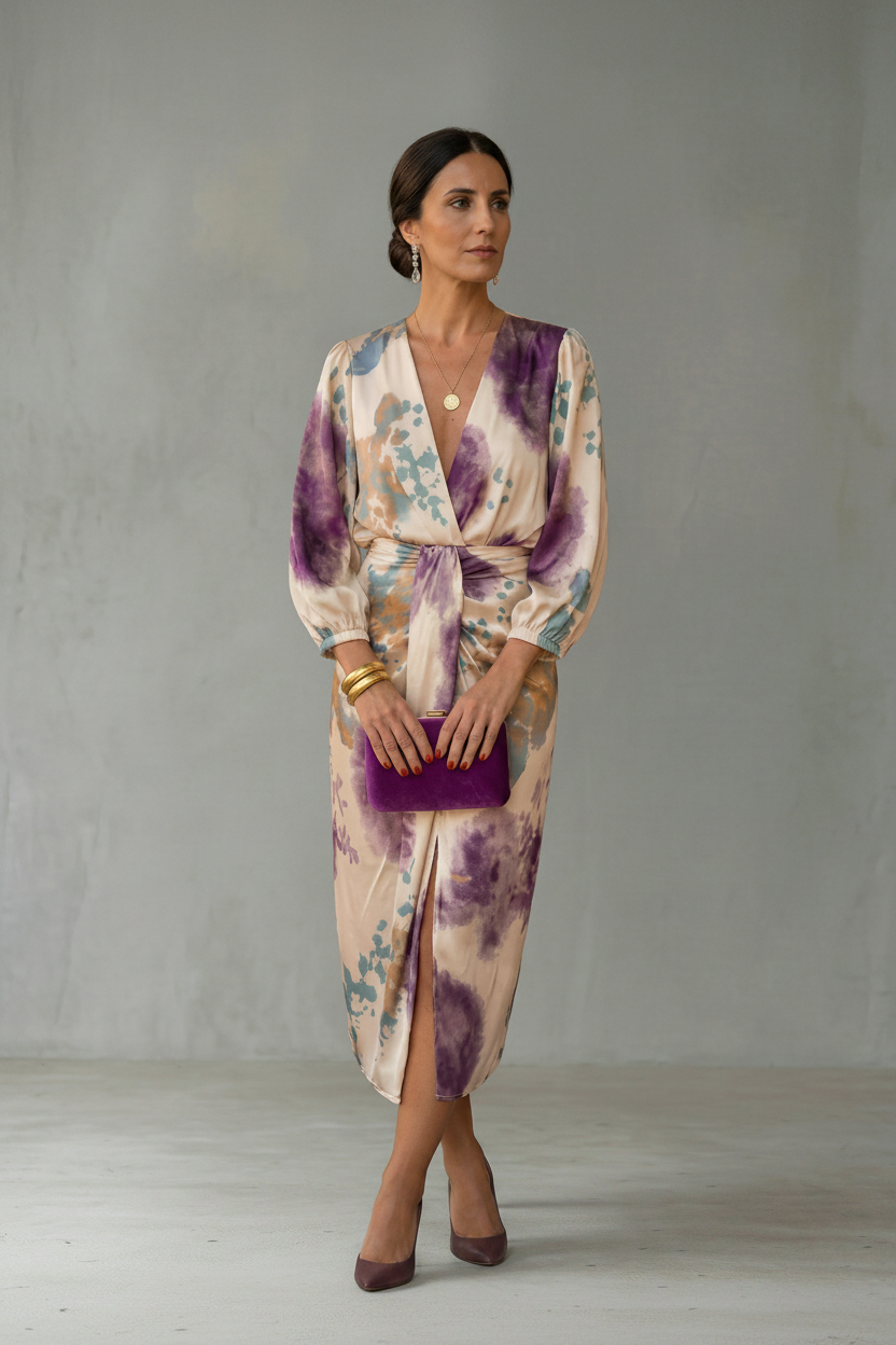 VALERIA | VESTIDO ELEGANTE CON ESCOTE EN V