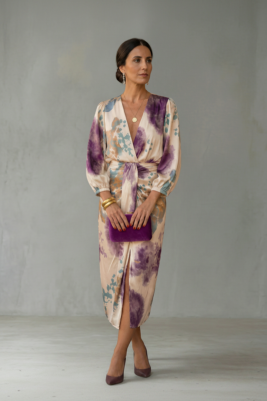 VALERIA | VESTIDO ELEGANTE CON ESCOTE EN V