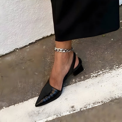 Graziella | Zapatos con tacón y punta ancha