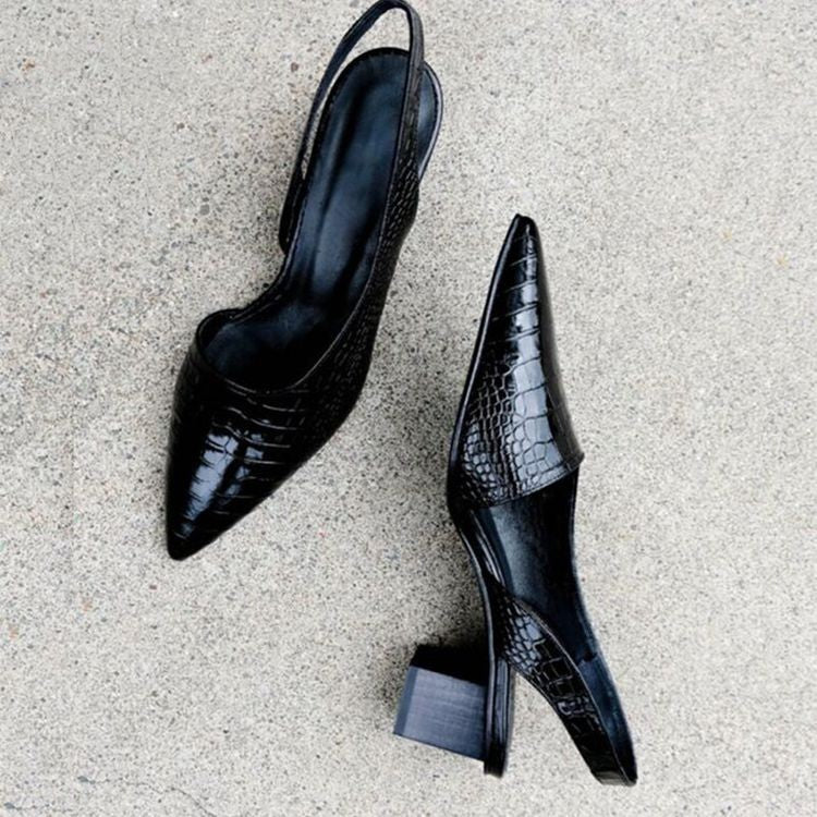 Graziella | Zapatos con tacón y punta ancha