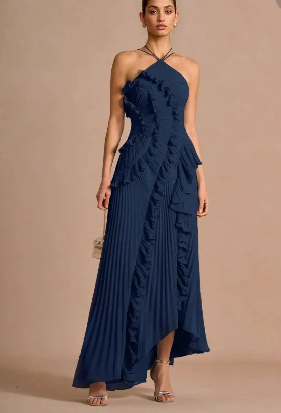 LIYANA | Vestido de volantes en espiral