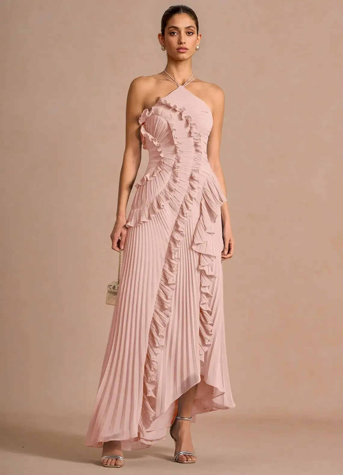LIYANA | Vestido de volantes en espiral