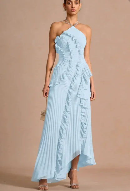 LIYANA | Vestido de volantes en espiral