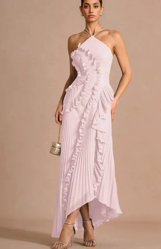 LIYANA | Vestido de volantes en espiral