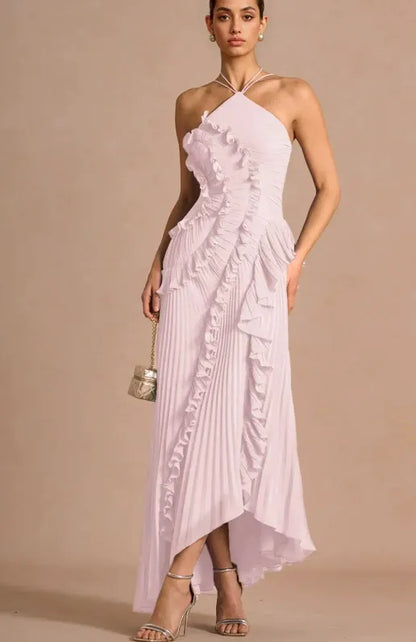LIYANA | Vestido de volantes en espiral