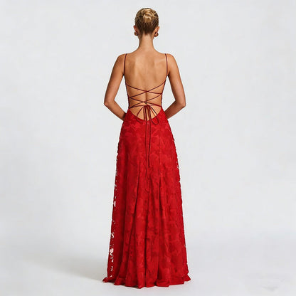 SOFIA | Vestido maxi de encaje elegante