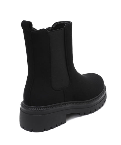 Botines Chelsea de ante Lania negros