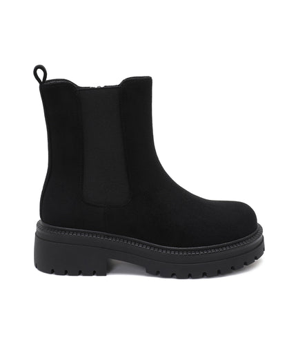 Botines Chelsea de ante Lania negros