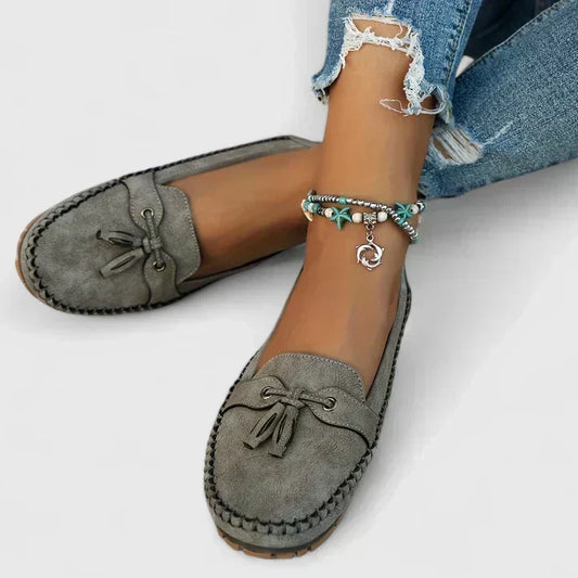 María | Mocasines cómodos con lazo